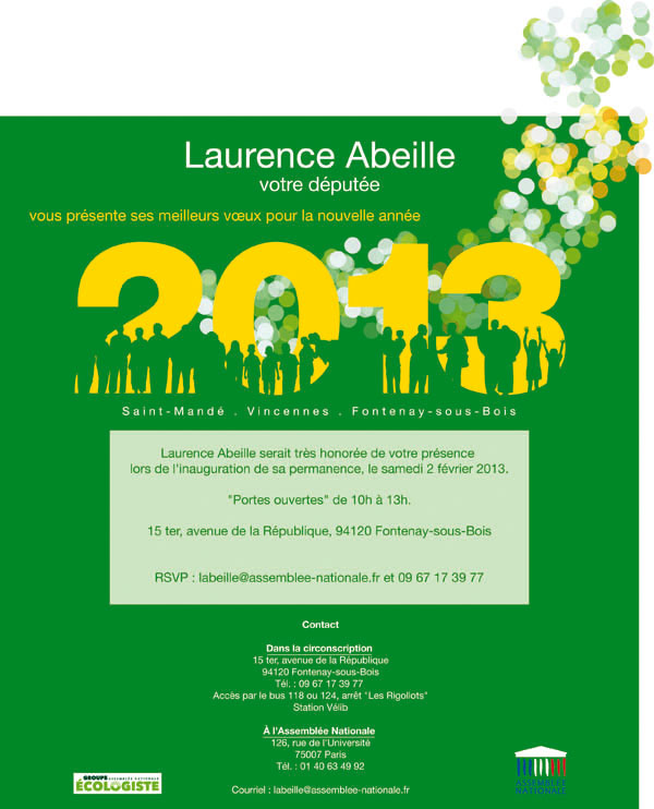 invitation permanence EELV Laurence Abeille